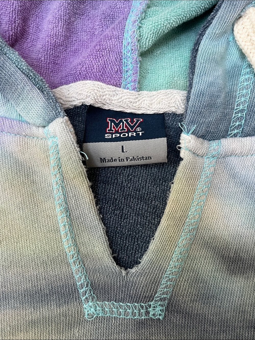 Cali Vibes Tie-Dye Hoodie Pullover - Multicolor - Picture 4 of 8